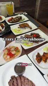 A video review of Crazy Cow Steakhouse in Barking, London, featuring a variety of dishes including brisket, steaks, and sides. The creator provides honest feedback on the quality of the food, highlighting the brisket and steaks while noting areas for improvement with the chicken and burger.