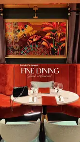 A high-quality, cinematic showcase of a new fine dining steakhouse in Mayfair, featuring close-ups of premium cuts of meat, oysters, wine, and the elegant interior.