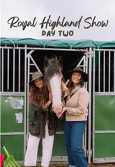 A day-in-the-life vlog covering the second day of the Royal Highland Show, featuring livestock competitions, machinery displays, and food sampling at Scotland's Larder.