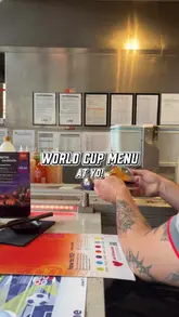 A promotional video for YO! Sushi's World Cup menu, featuring a variety of sushi rolls, a chicken katsu sandwich, and a dessert, filmed in a fast-paced, handheld style.
