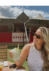 A montage showcasing a summer day at The Gleneagles Hotel, highlighting the 'Chicken Coop' outdoor pop-up, the hotel grounds, spa facilities, and sports amenities.