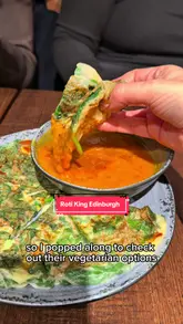 A short review video of Roti King in Edinburgh, showcasing the interior and several vegetarian/vegan dishes.