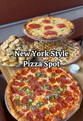 A fast-paced, engaging review of Tony's New York Pizza in London, showcasing their thin-crust slices, garlic dough balls, buffalo wings, mozzarella sticks, and cinnamon puffs.