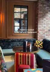 A promotional montage showcasing the interior, cocktails, and food offerings at The Exchange Bar & Restaurant within the NYX Hotel in Dublin.