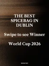 A simple, functional title card for a 'Spice Bag World Cup' competition, featuring white text on a dark, textured background to introduce the video content.