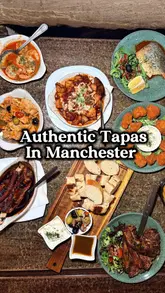 A review of Orange Tree Tapas Restaurant in Denton, Greater Manchester, highlighting various dishes like lamb chops, garlic chilli prawns, BBQ ribs, lamb stew, and patatas bravas, along with a 3-for-2 offer.