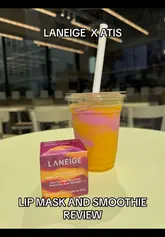 A vlog documenting the creator's successful attempt to secure a limited-edition Laneige lip mask from an Atis cafe location in London, detailing the queueing process and the accompanying smoothie purchase.