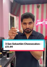 A short, high-energy promotional video for a dessert deal at Sweet Dreams in Manchester, featuring close-up shots of San Sebastian cheesecakes being topped with various sauces and sprinkles.