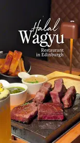 A promotional video for Ishiku Wagyu in Edinburgh, highlighting their Japanese Wagyu steak experience, starters, and mocktails. The video features the restaurant's interior and the creator enjoying the meal.