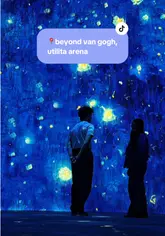 A promotional reel showcasing the 'Beyond Van Gogh' immersive art exhibition at the Utilita Arena in Newcastle, featuring projections of famous paintings and interactive photo opportunities.