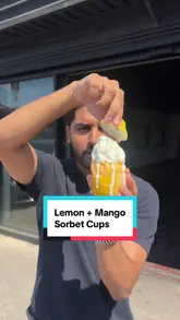 A fast-paced promotional video showcasing the 'UK's first' lemon and mango sorbet cups at Lahori Lane in Manchester. The video highlights the preparation process, the final product, and the venue's drive-thru location, using a mix of close-up shots and creator-led commentary.