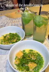A polished, fast-paced reel showcasing a six-course Italian tasting menu at Six by Nico, featuring close-up shots of each dish paired with drinks.