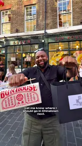A creator conducts a dessert crawl through London's Chinatown, visiting various spots to rank eight different desserts, all for under £30. The video features quick cuts, on-camera reactions, and clear text overlays to guide the viewer through the experience.