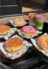 A short promotional video for the new Deep North doughnut shop on Yarm High Street, highlighting their monthly special doughnuts and coffee offerings.