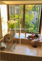 A beautifully shot, aesthetic tour of a stone cottage in the Cotswolds, highlighting the interior design, garden, and cozy atmosphere.