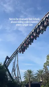 A montage of various rollercoasters at Universal Orlando, showcasing the thrill and scale of the rides.