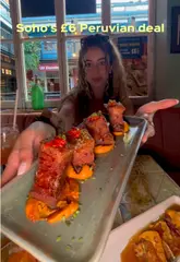A short, energetic video review of Señor Ceviche in Soho, London. The creator highlights the affordable £6 deal, showcases various Peruvian dishes including ceviche, pork belly, and corn ribs, and provides a glimpse of the restaurant's interior and cocktail menu.