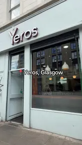 A review of Yeros in Glasgow, featuring a box meal, souvlaki, and Greek drinks.