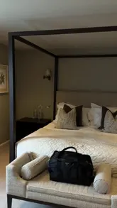 A comprehensive review of a staycation at Marquis Suffolk, showcasing the hotel room, spa facilities, and on-site dining.