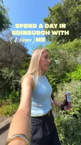 A day-in-the-life vlog following a creator's journey between Edinburgh and Glasgow, featuring a morning routine, lunch at Marks & Spencer, shopping at Next, dinner at La Masa, and a skincare event at The Collector's Hall.