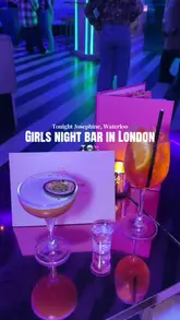 A promotional montage for 'Tonight Josephine' in Waterloo, showcasing the venue's neon-lit interior, cocktail offerings, and 'Sass-aoke' event atmosphere, including a photo booth and drag entertainment.