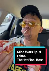 A vlogger visits Fritto in Liverpool for his 'Slice Wars' series, reviewing their Margherita and salami pizza slices. He highlights the authenticity, the quality of the ingredients, and the satisfying crunch of the crust, ultimately giving it a high score.