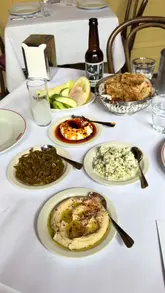 The creator visits Kismet, a Turkish and Turkish-Cypriot pop-up restaurant located in the Globe Tavern at Borough Market. The video features a detailed review of various meze dishes, kebabs, and desserts, with the creator providing context on the cuisine and specific items. The style is a first-person vlog with frequent cuts between the creator's commentary and close-ups of the food.