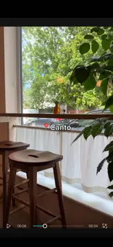 A short, engaging review of Canto in Formby, highlighting the cafe's aesthetic, coffee, and standout breakfast burger.