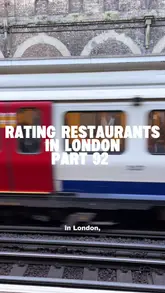 A listicle-style video reviewing four different London restaurants, featuring shots of the venues, the food, and the creator's reactions.