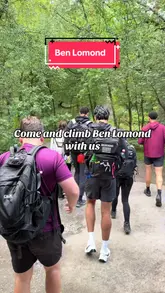 A group of friends document their hike up Ben Lomond, showing the trail, the terrain, and the scenic views from the top.