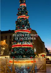 A travel listicle video highlighting five European cities to visit in December, showcasing festive markets, architecture, and winter activities.