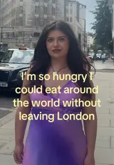 A fast-paced montage showcasing 65 different cuisines found in London, with the creator trying a signature dish from each venue.