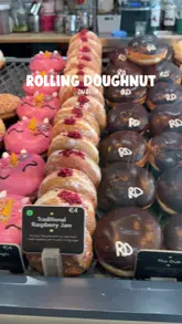 A short, punchy review of The Rolling Donut in Dublin, featuring close-ups of their wide variety of donuts and the shop's exterior.